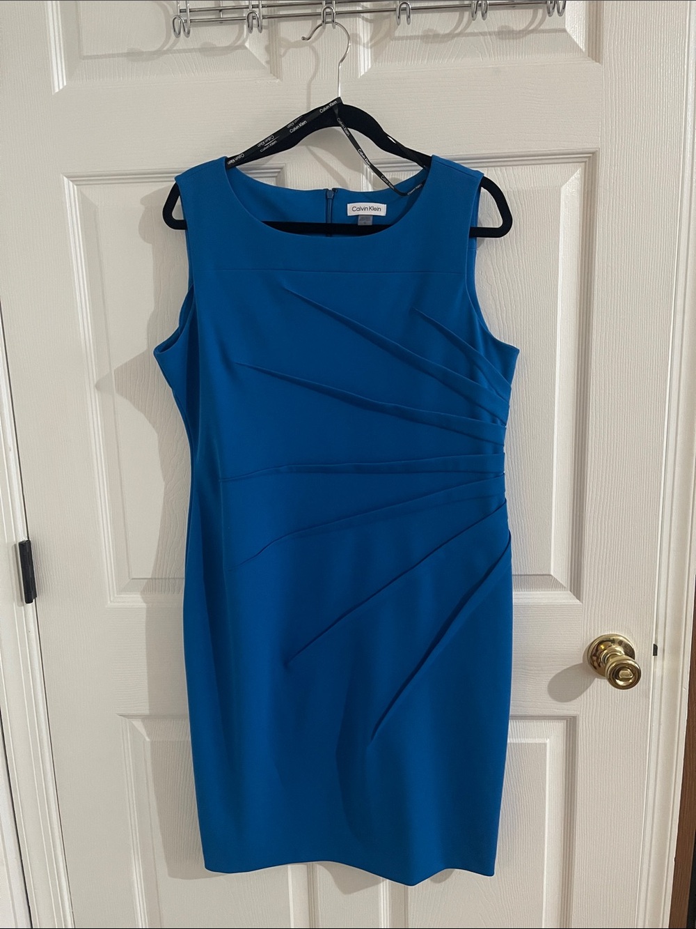 Calvin Klein Royal Blue Sleeveless Sheath Dress